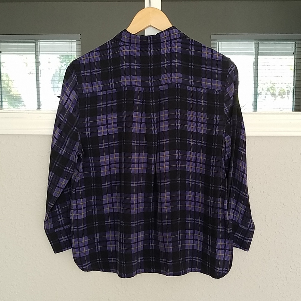 Equipment Femme Reese Silk Shirt-Crop Sz. S - Picture 3 of 4